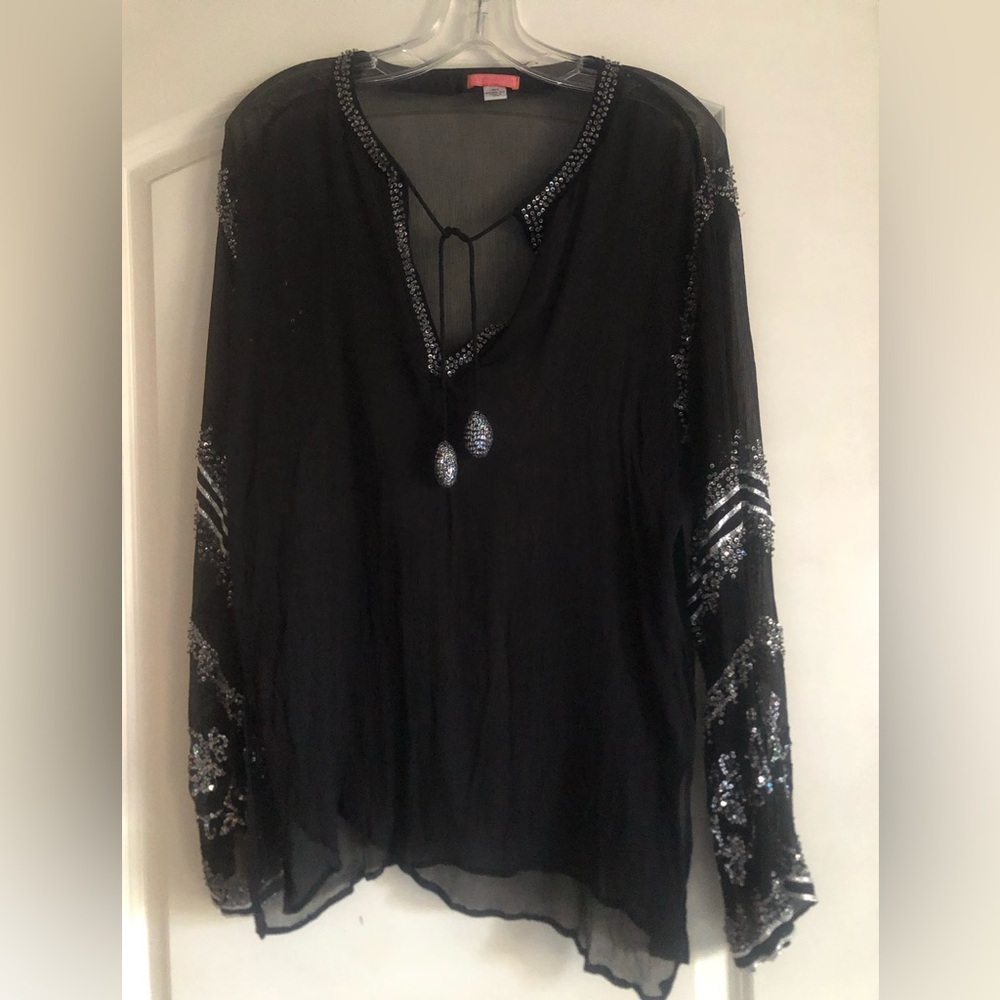 Glam Souls black tunic - resort wear - cover up
